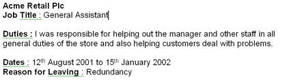 EmploymentBad